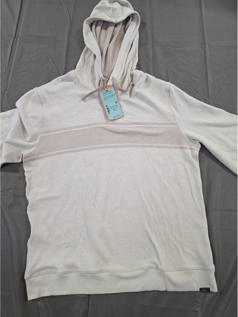 Faherty Legend Sweater Hoodie Men’s Organic Cotton Winter Oat Surf Stripe